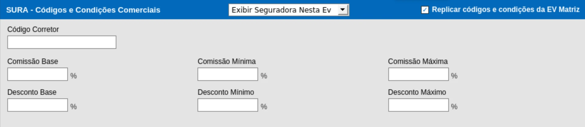 Preencha a Estrutura de Vendas: