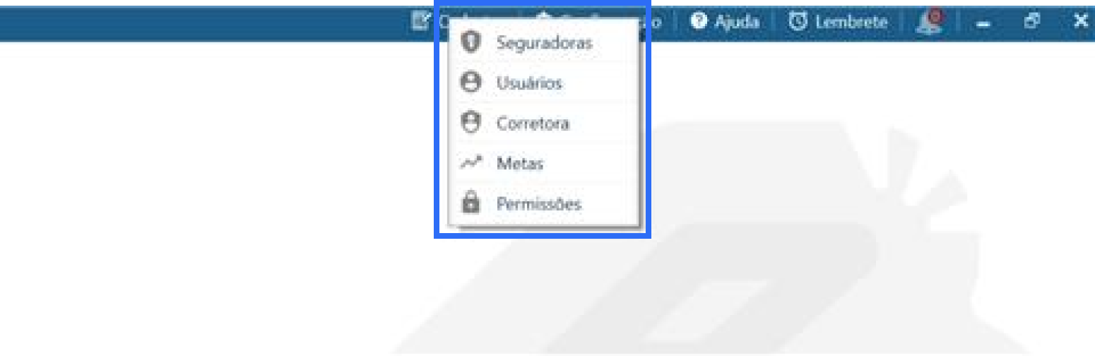 Acesse a Agger e abra a lista de seguradoras. Faça login normalmente e, no menu superior, clique em "Seguradoras".